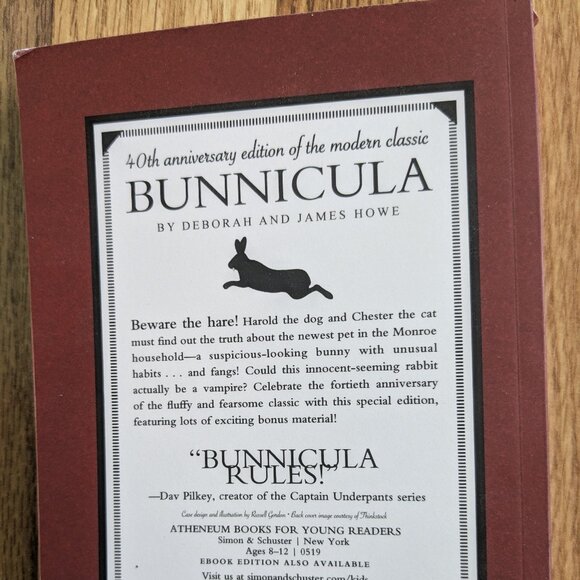 VGUC book Bunnicula 40th Anniversary Edition - Picture 3 of 7